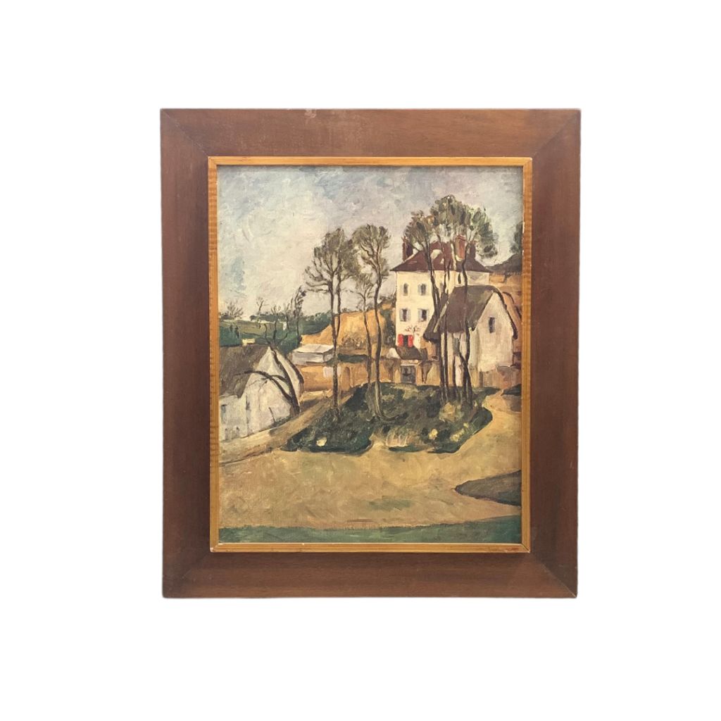 Paisaje Casa Y Arboles Medida 65cm X 55cm