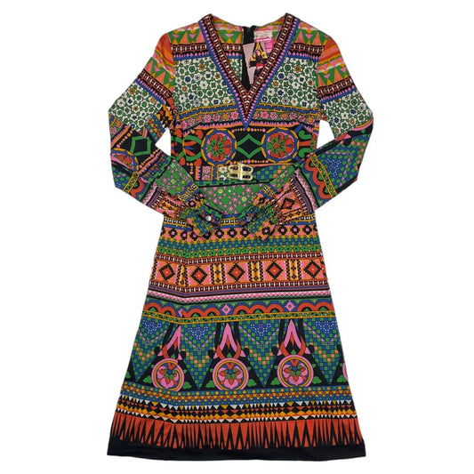 Vestido Manga Larga BELLINI  Color Multicolor Talle 42