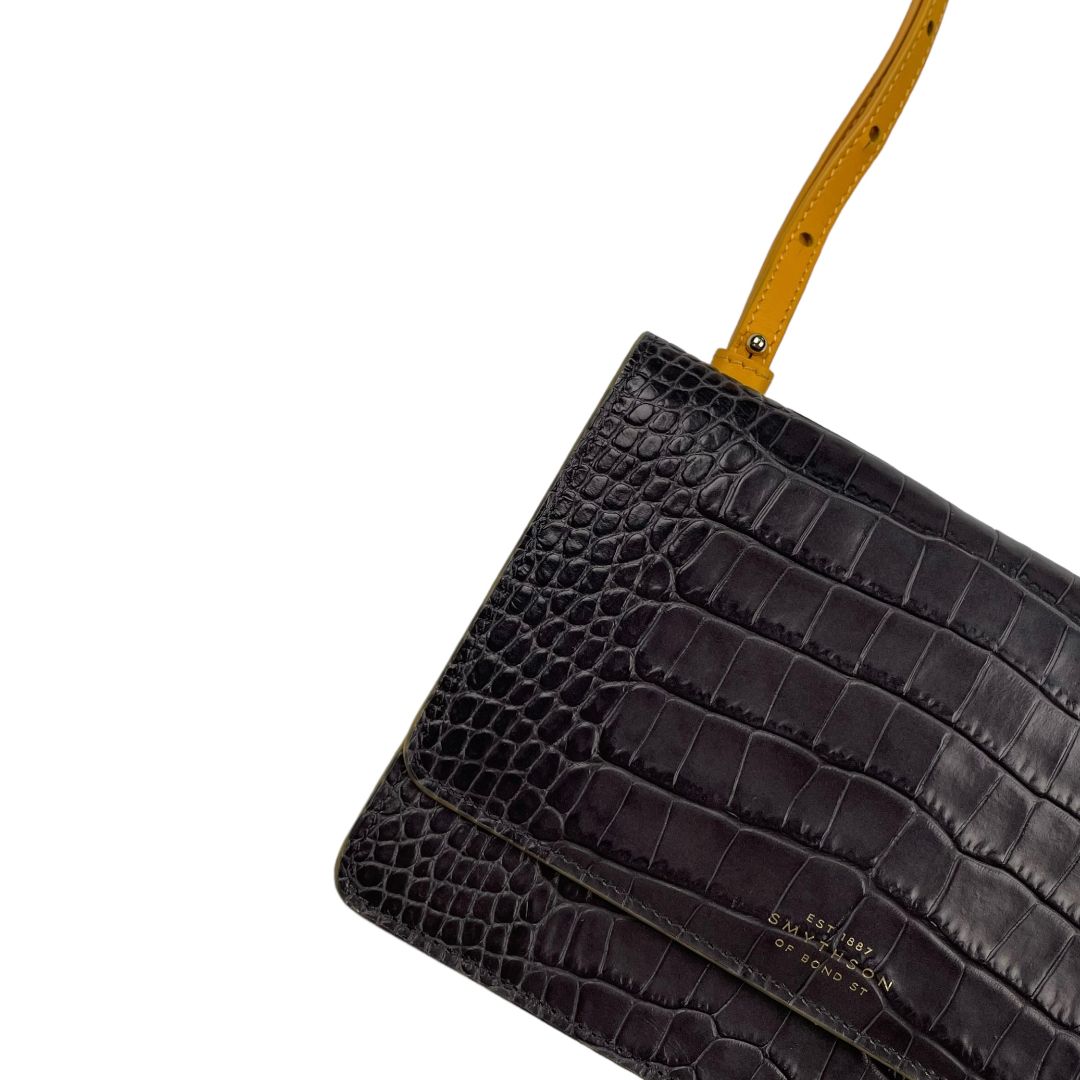 Cartera SMYTHSON OF BOND ST Color Gris Medida 19cm X 12cm