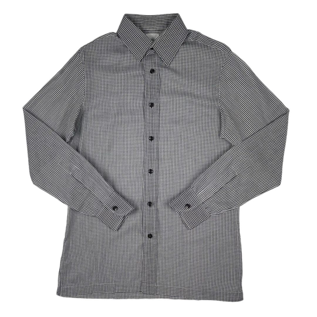 Camisa Manga Larga GEORGE Color Varios Cuadros Blanco Y Negro Talle S
