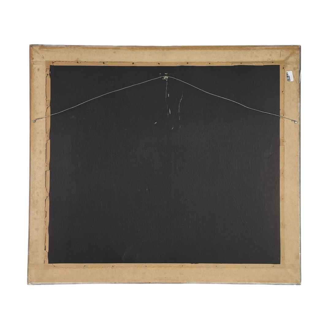 ANONIMO Arte con Vidrio Estilo Figurativo Marco 55cm X 65cm Obra 40cm X 47,5cm