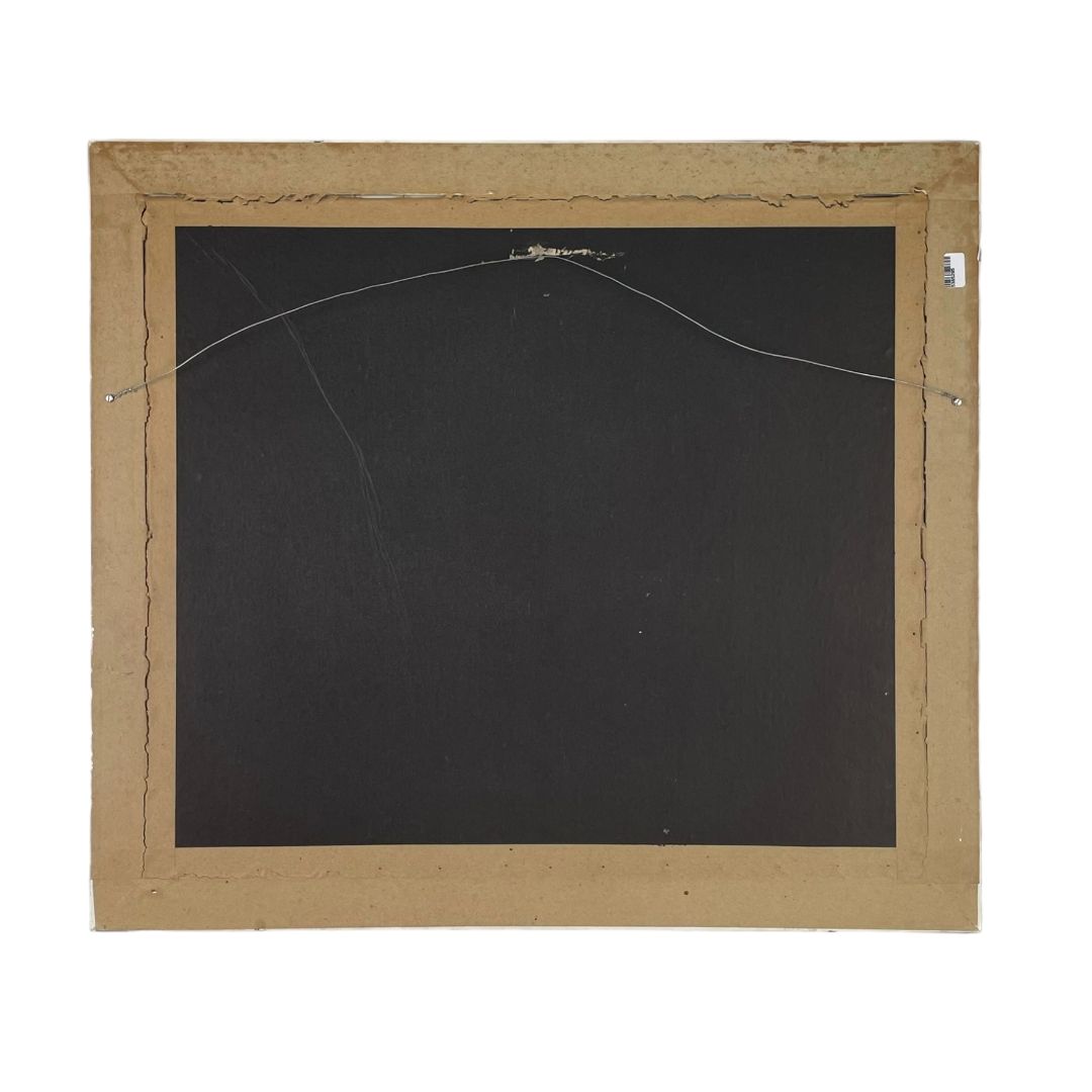 Arte con Vidrio ANONIMO Estilo Figurativo Marco 55cm X 65cm Obra 40cm X 47,5cm