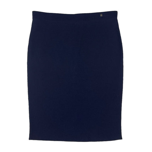 Pollera Media Pierna  CAROLINA HERRERA  Azul Talle M