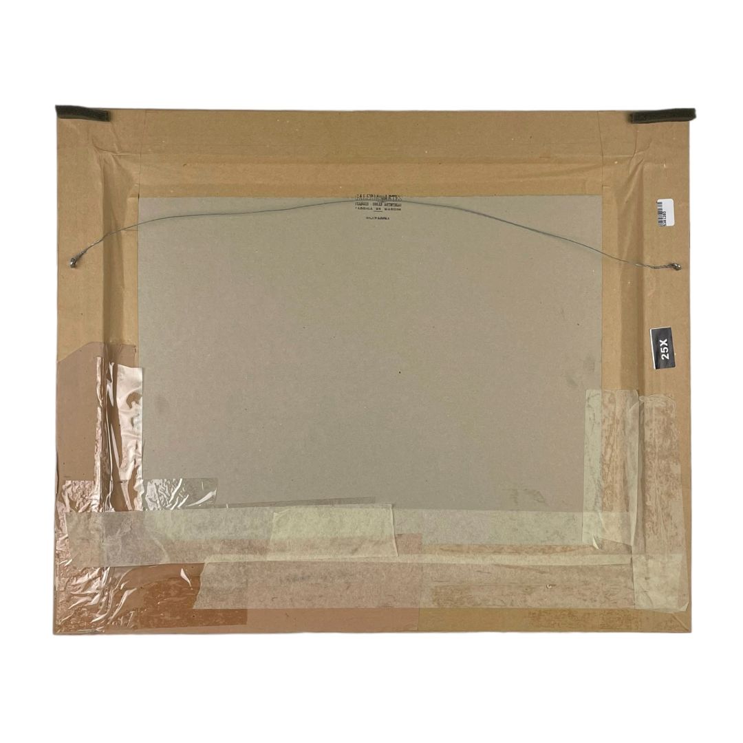 ANONIMO Arte con Vidrio Estilo Paisajismo Marco 50cm X 60cm Obra 39cm X 49cm