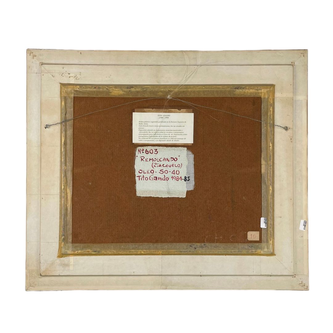 Arte sin Vidrio TITO GANDO Estilo Paisajismo Medida 70cm X 62cm