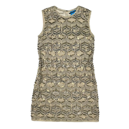 Vestido  TAHARI  Color Beige Talle 1