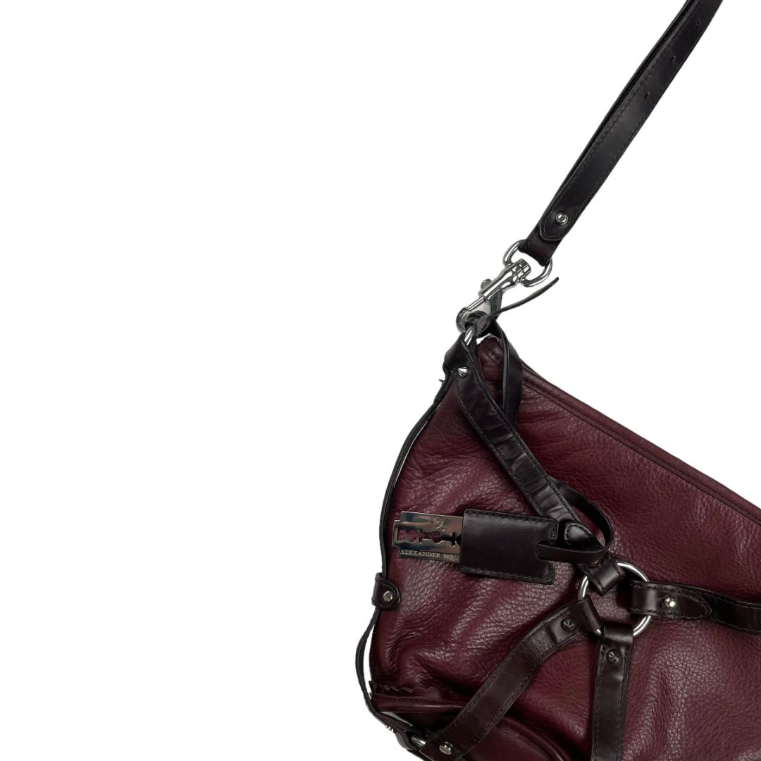 Cartera ALEXANDER MCQUEEN Color Bordeaux Medida 28cm X 18cm