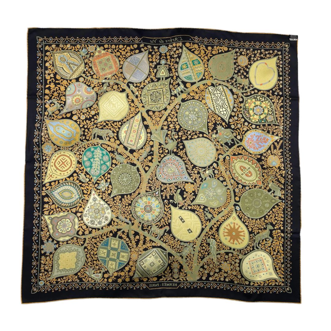 Pañuelo HERMES Color Varios Estampado Medida 89cm X 89cm