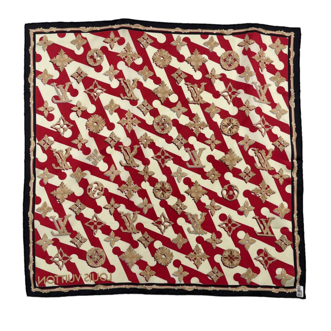 Pañuelo LOUIS VUITTON Color Varios Estampado Medida 67cm X 67cm
