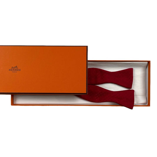 Moñito  HERMES  Color Bordeaux Talle Unico