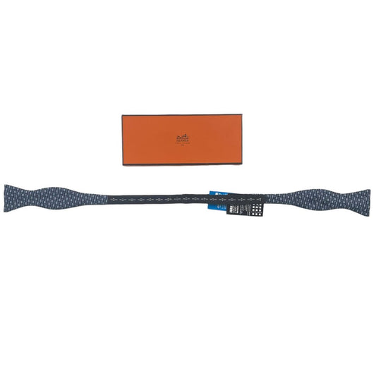 Moñito  HERMES  Color Azul y Gris Talle Unico