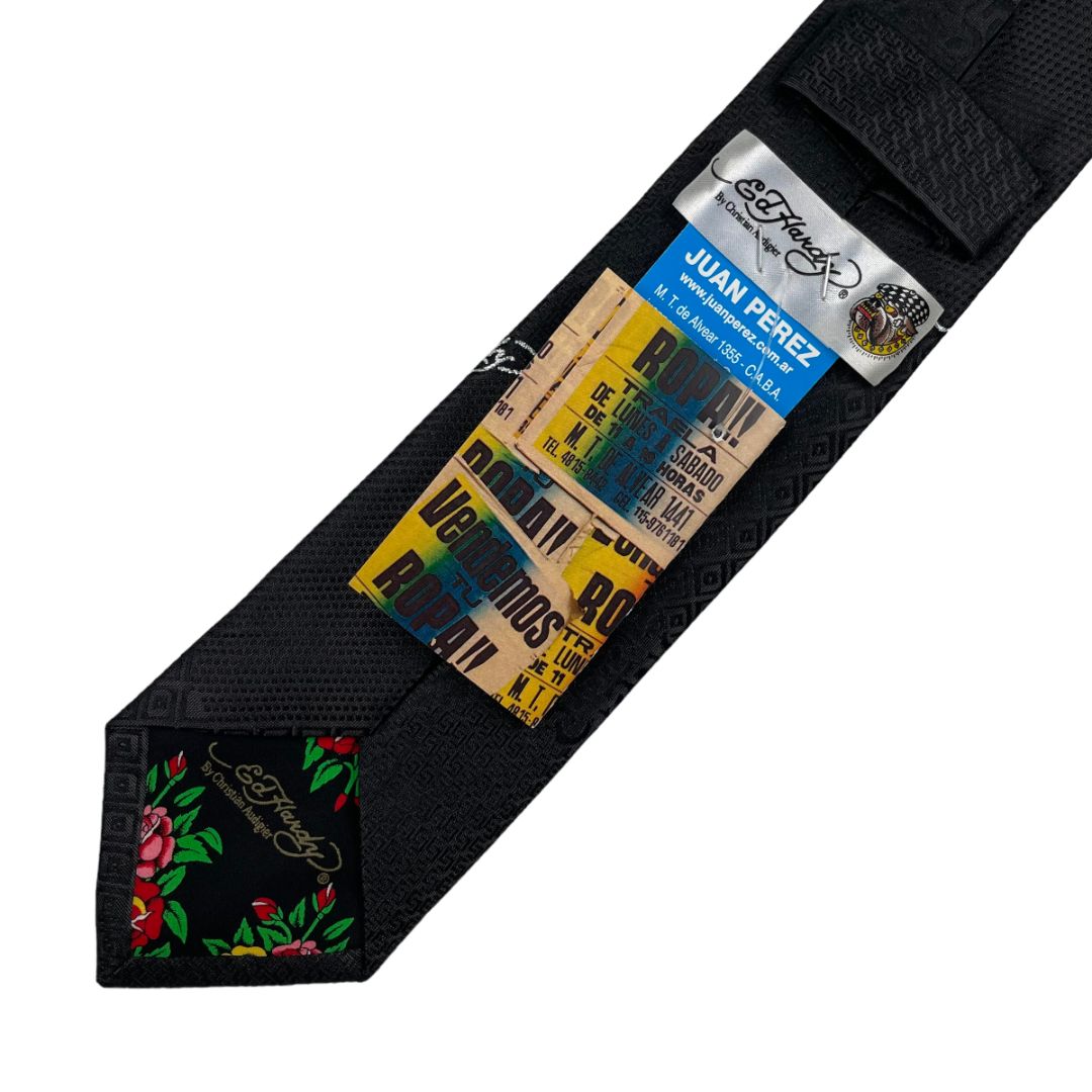 Corbata ED HARDY Color Negro Talle Unico