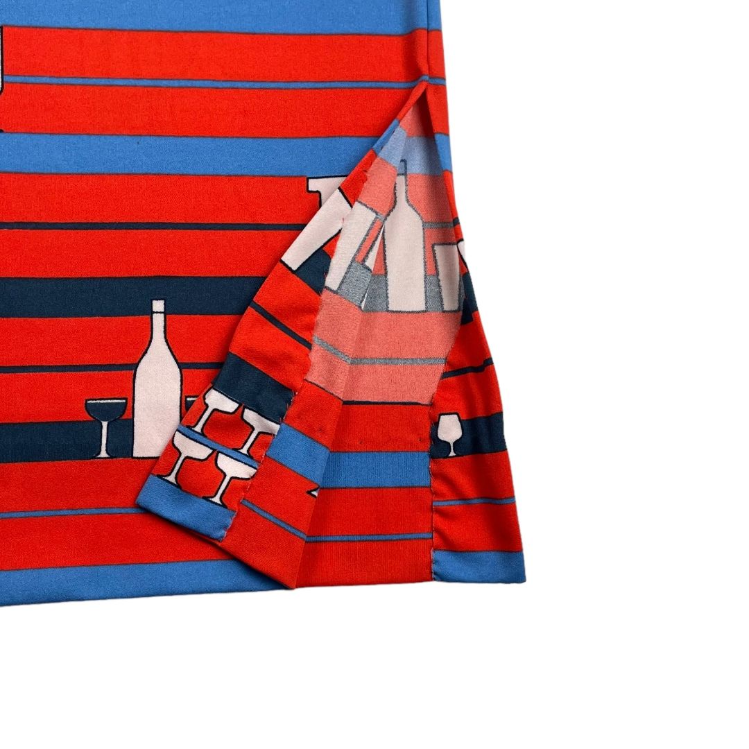 Vestido Sin Manga LANVIN Color Varios Estampado Talle L