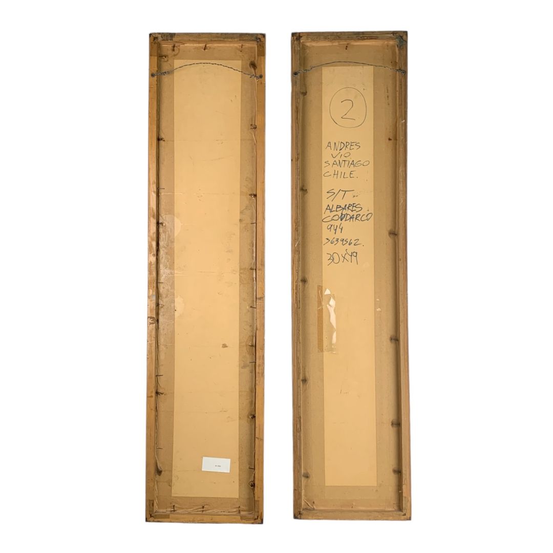 Arte sin Vidrio Diptico ANDRES VIO Estilo Collage Medida 120cm X 60cm