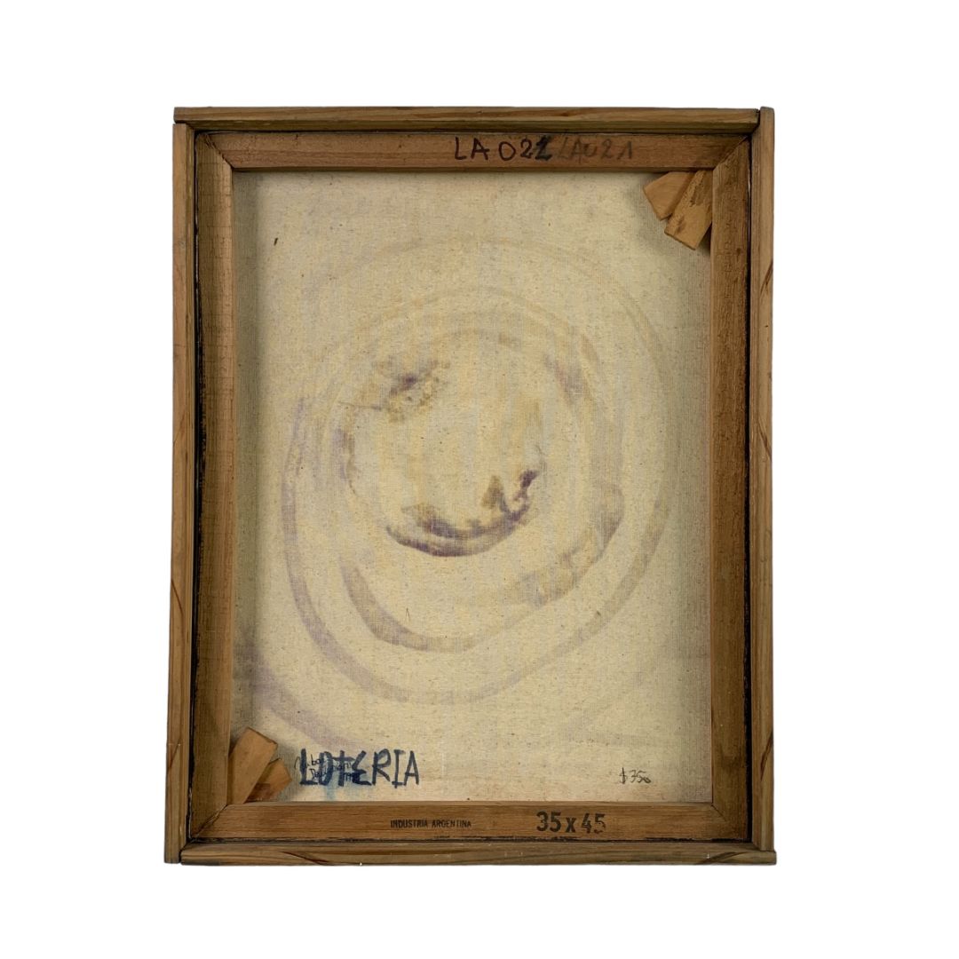 Arte sin Vidrio ANONIMO Estilo Collage Marco 47 cm X 37 cm Obra 35 X 45 cm