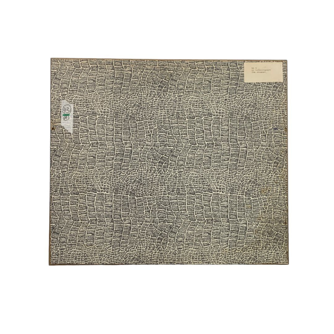 Arte con Vidrio MICHAEL O' SULLIVAN Estilo Figurativo Marco 40 cm X 51 cm Obra 24 X 34 cm