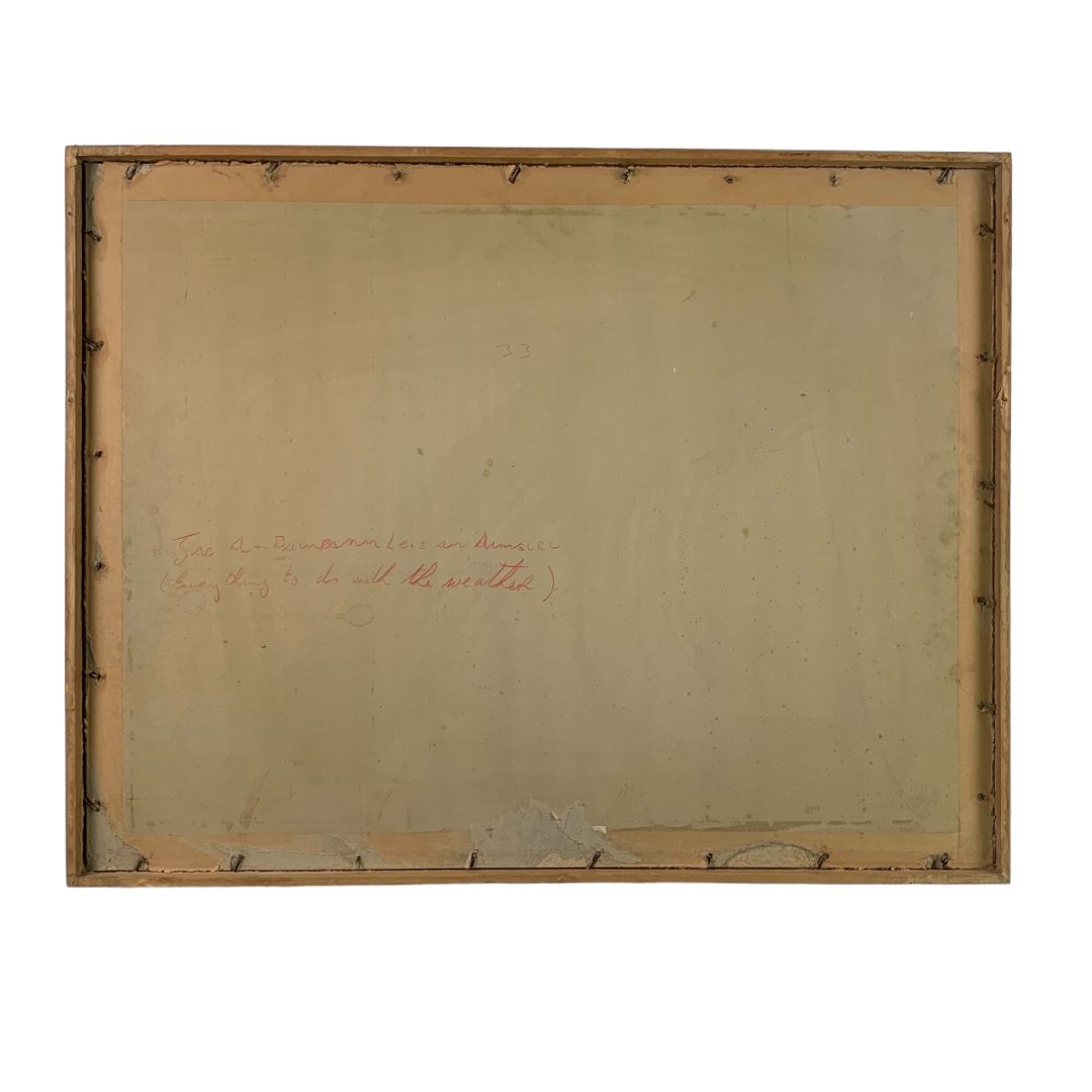 Arte con Vidrio MICHAEL O' SULLIVAN Estilo Figurativo Marco 56 cm X 71 cm Obra 37 cm X 54 cm