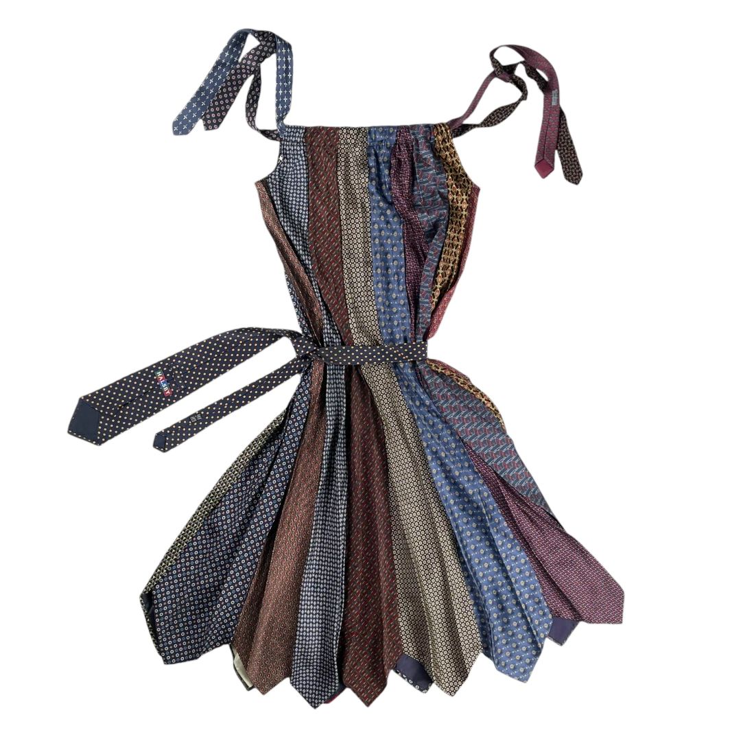 Vestido Sin Manga Vestido Corbatas ROPA Y ARTE Color Varios Estampado Talle M