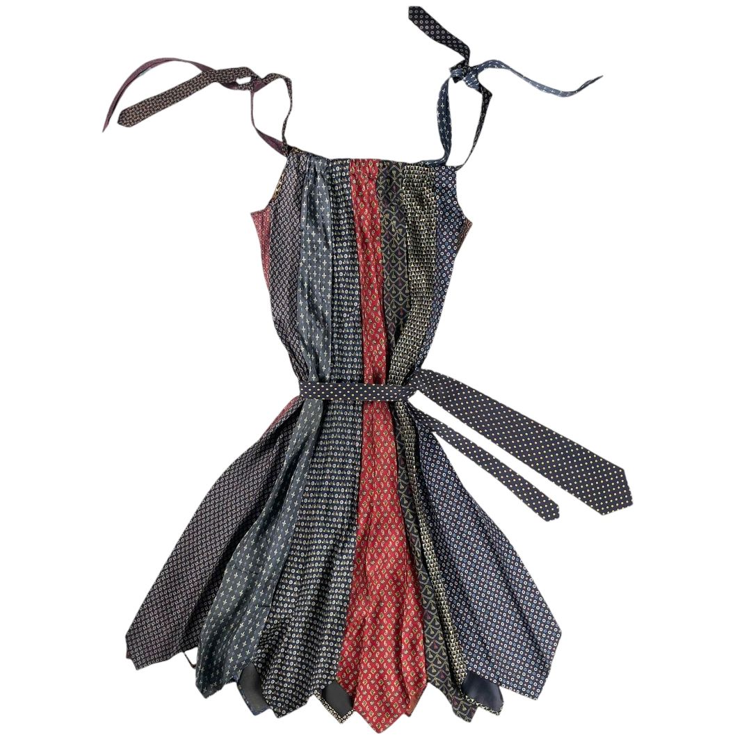 Vestido Sin Manga Vestido Corbatas ROPA Y ARTE Color Varios Estampado Talle M
