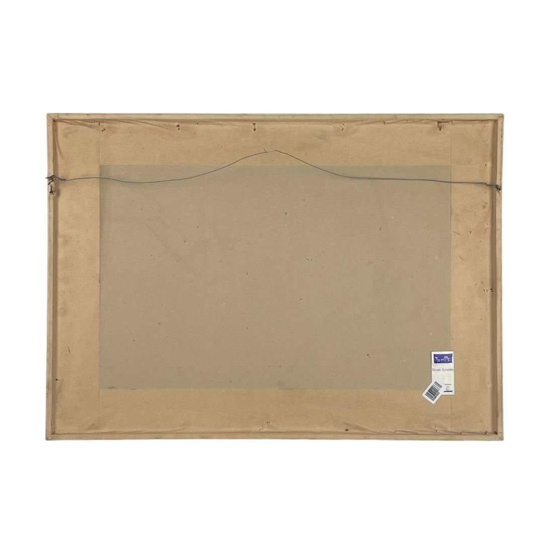 Arte con Vidrio ANONIMO Estilo Figurativo Marco 44 cm X 61 cm Obra 40 cm X 57 cm