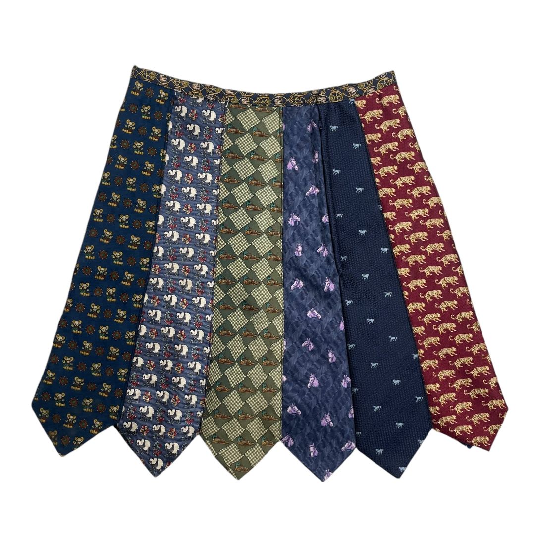 Pollera Larga Pollera Corbatas Mini ROPA Y ARTE Color Varios Estampado Talle XS