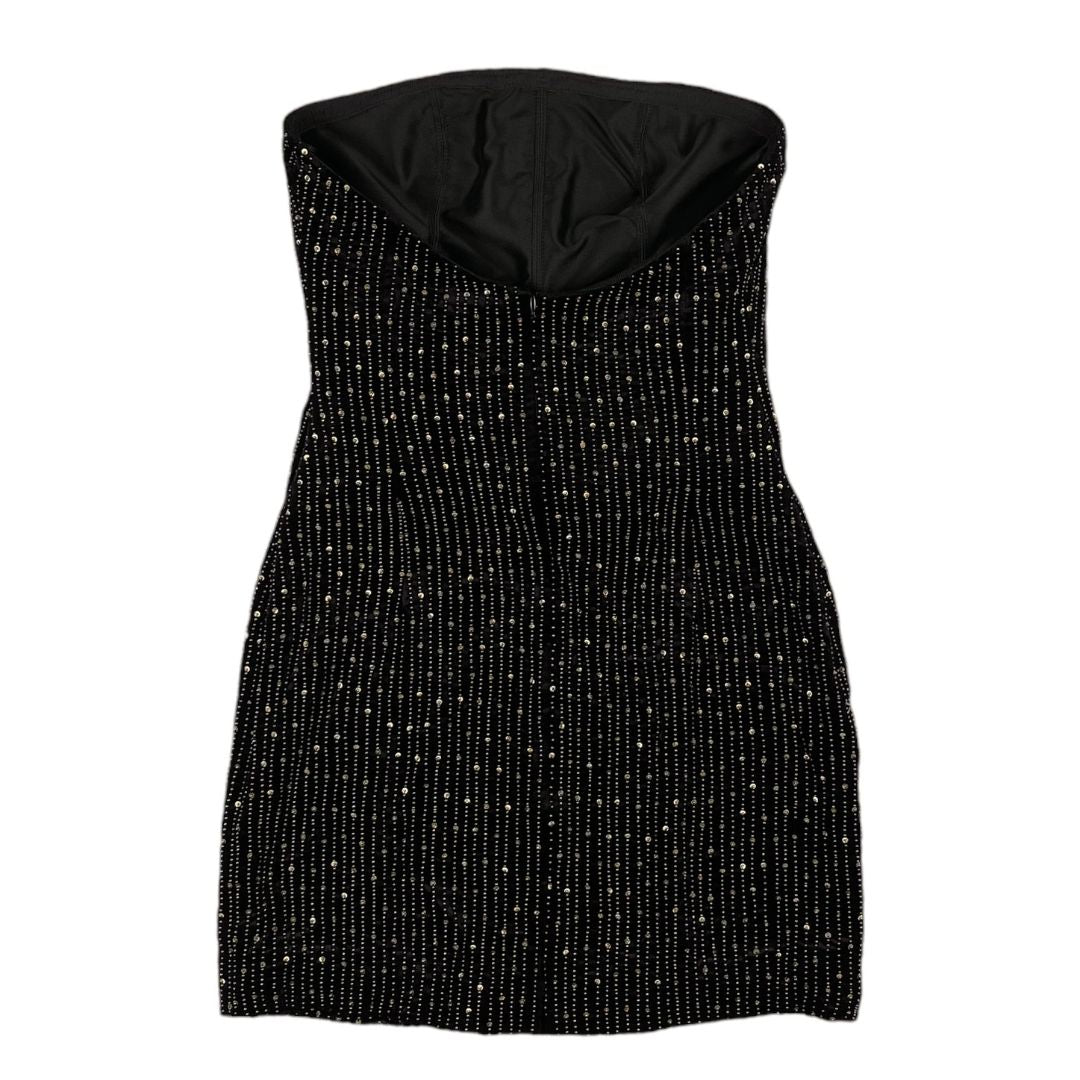 Vestido Strapless MENAGE A TROIS Color Negro Talle 40
