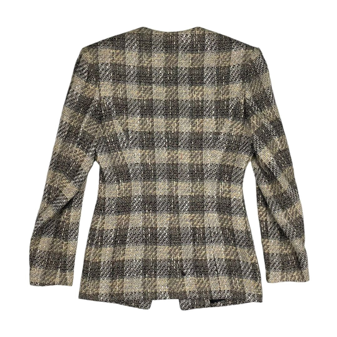 Saco TAHARI Color Varios Escoces Beige Talle 4