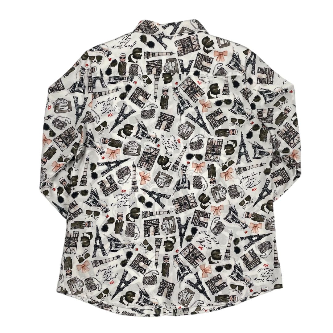 Camisa Manga Larga LAGERFELD Color Varios Estampado Talle M