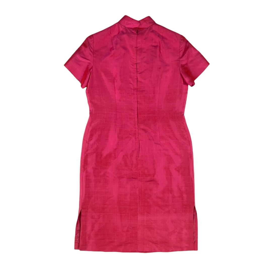 Vestido Manga Corta SIN MARCA Color Fucsia Talle 10