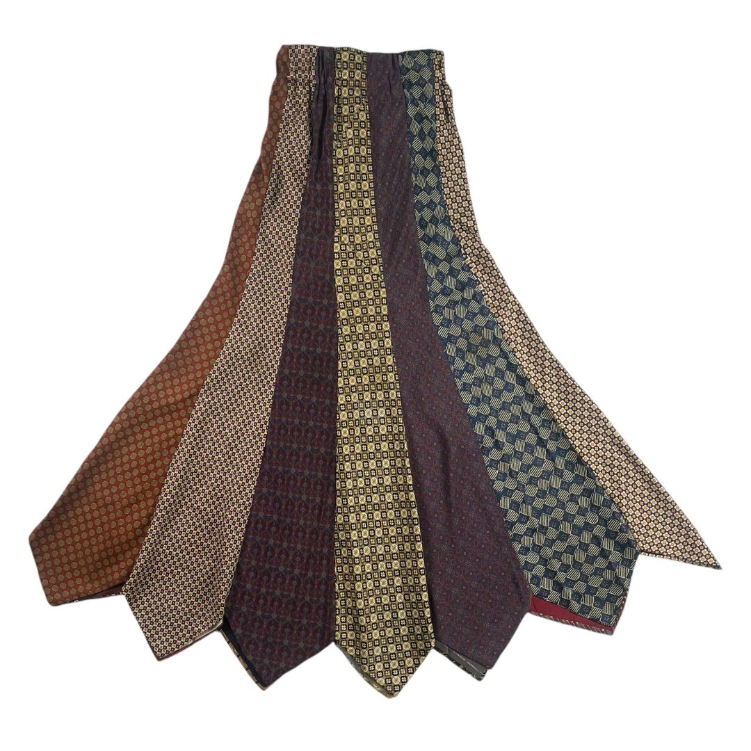 Pollera Larga Pollera Corbatas Larga ROPA Y ARTE Color Varios Estampado Talle S