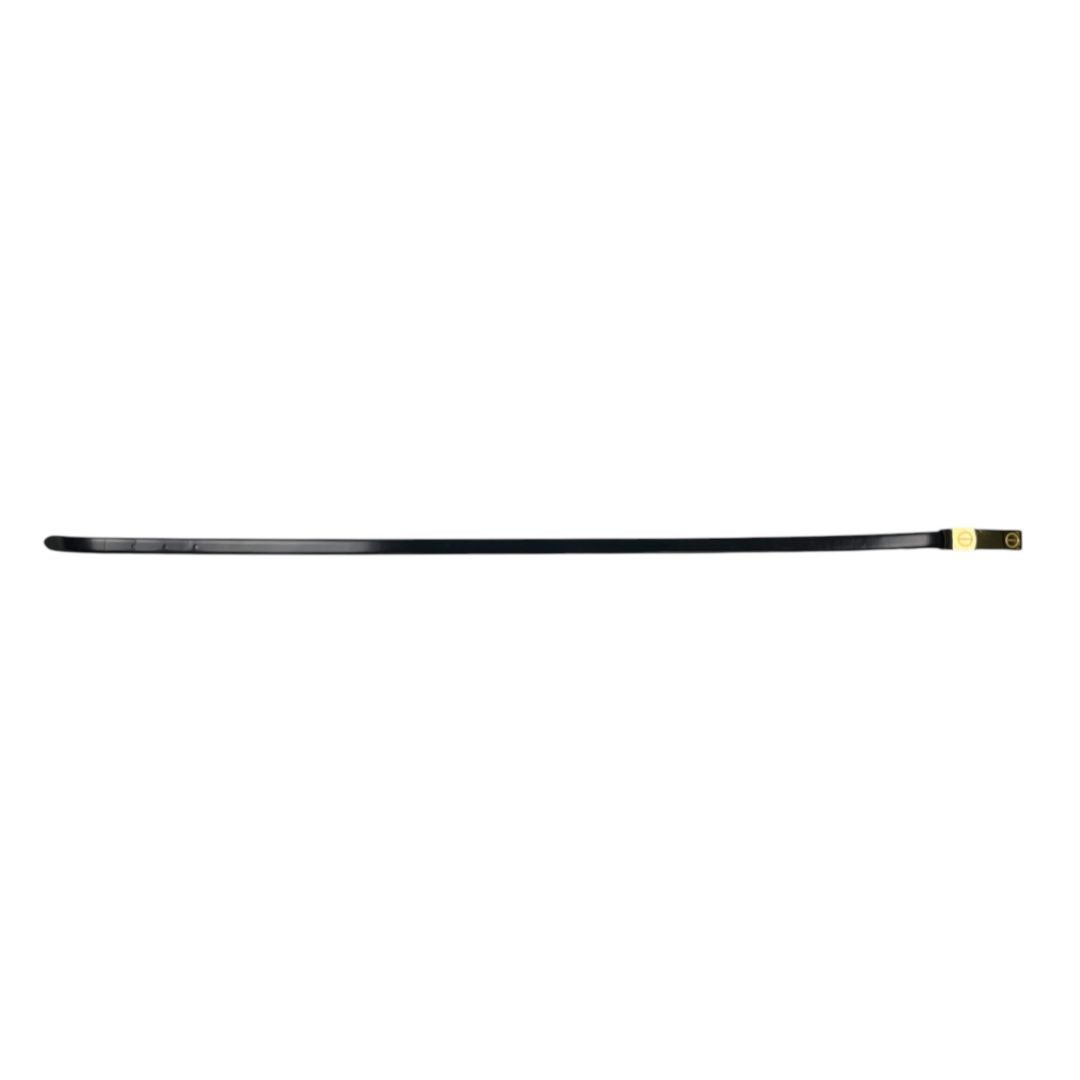 Cinturon Otro Cartier Color Negro Medida 100cm