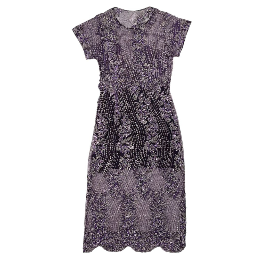 Vestido Manga Corta HOUSE OF MATCHING COLOURS Violeta Talle S