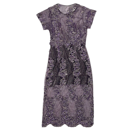 Vestido Manga Corta  HOUSE OF MATCHING COLOURS  Violeta Talle S