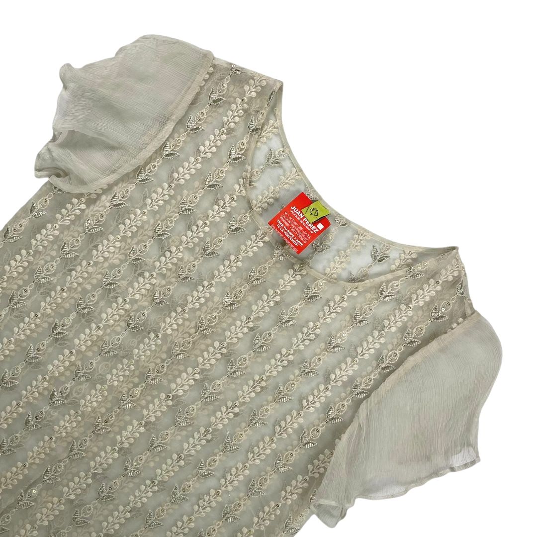 Vestido Manga Corta HOUSE OF MATCHING COLOURS Beige Talle XS