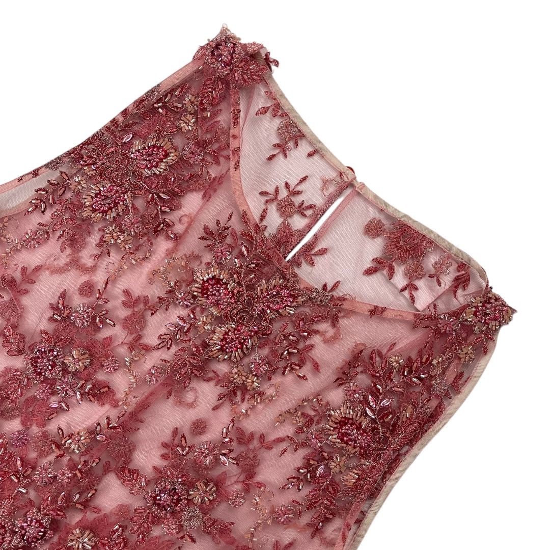 Vestido Sin Manga HOUSE OF MATCHING COLOURS Rosa Talle M