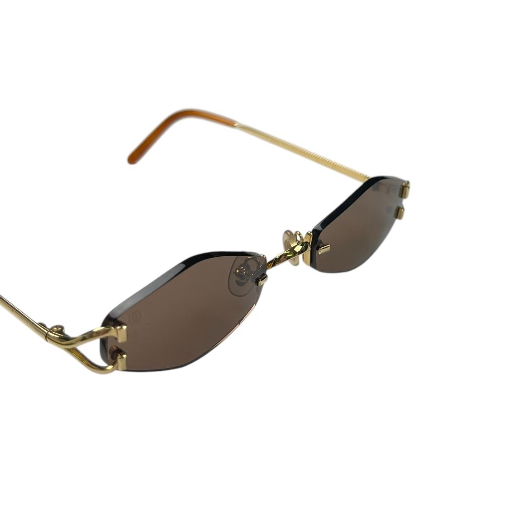 Lentes de Sol CARTIER Color Marron Talle Unico