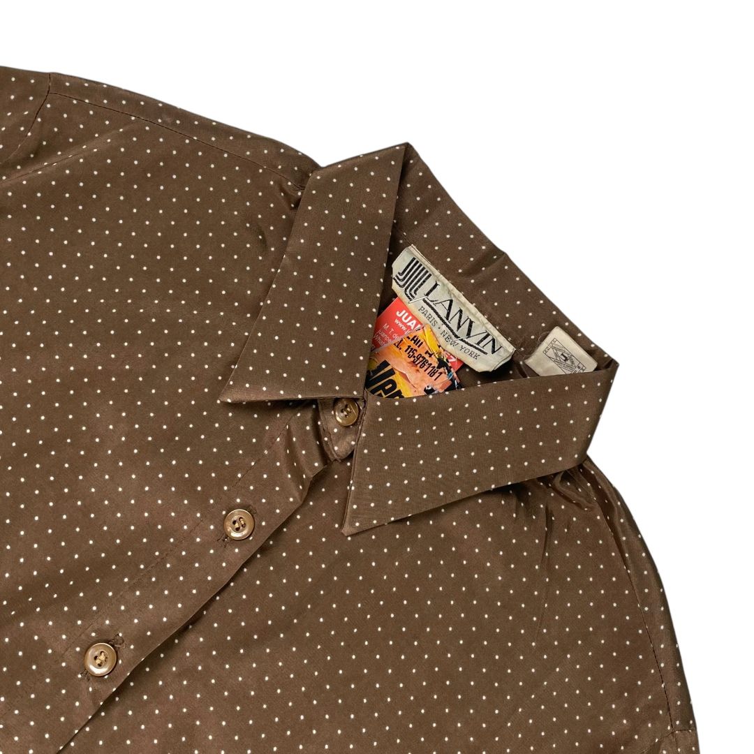 Vestido Manga Larga LANVIN Color Varios Lunares Talle 12