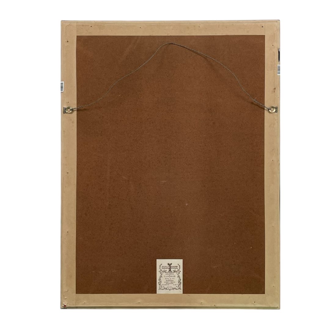 Arte con Vidrio SOL LEVITT Estilo Geometrico Marco 80 cm X 61 cm Obra 47 cm X 66 cm