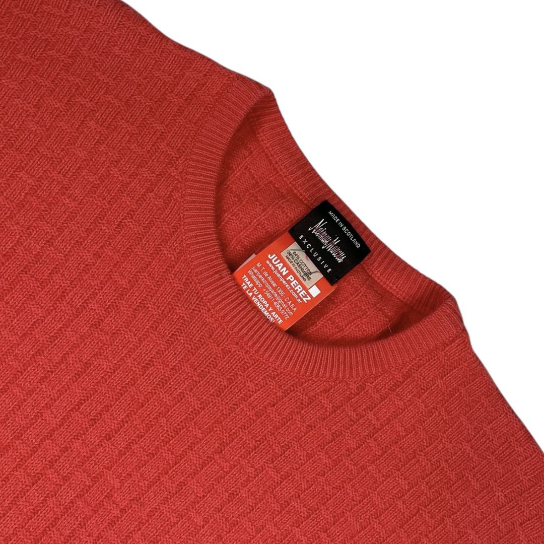 Sweater NEIMAN MARCUS Color Coral Talle S