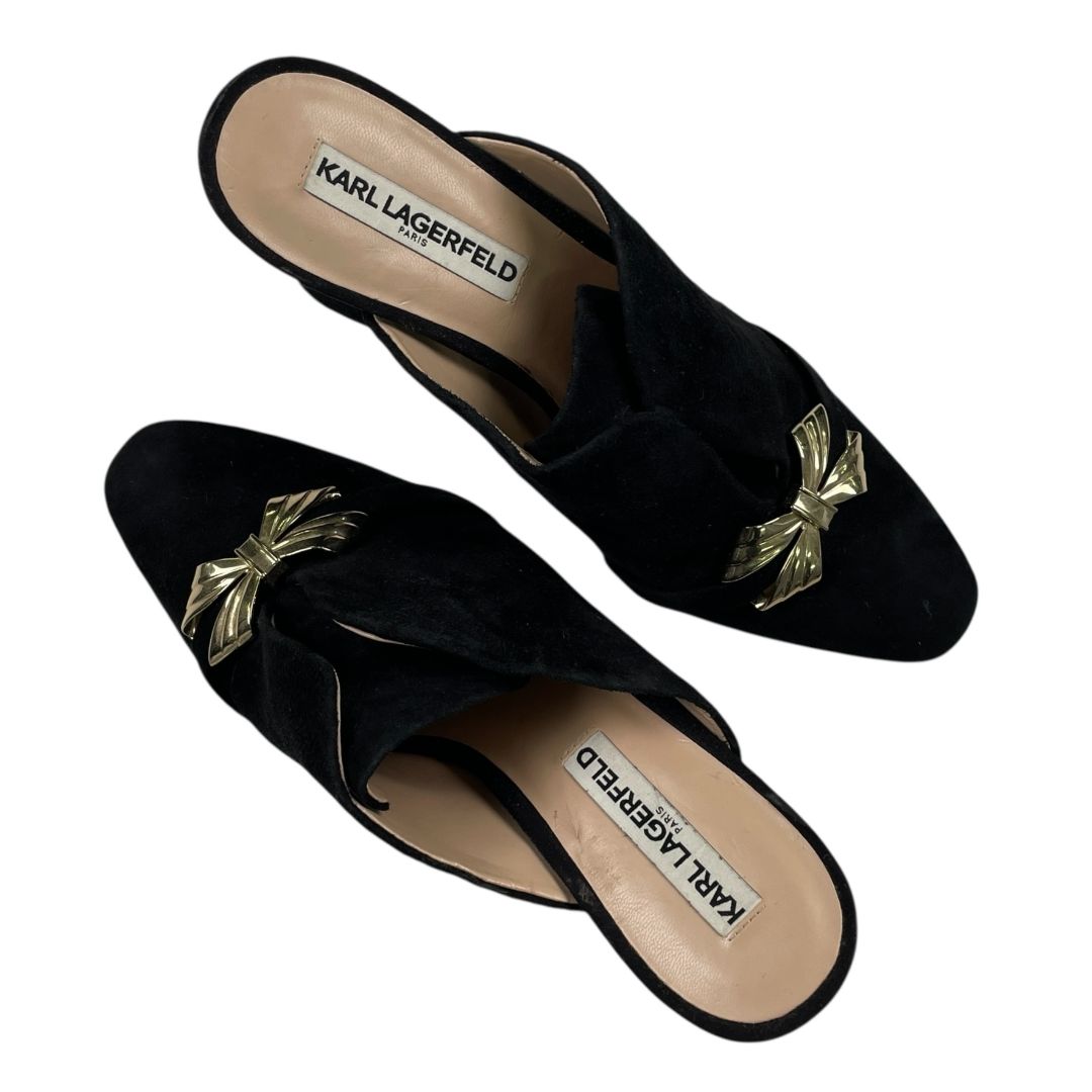 Suecos LAGERFELD Color Negro Talle 40