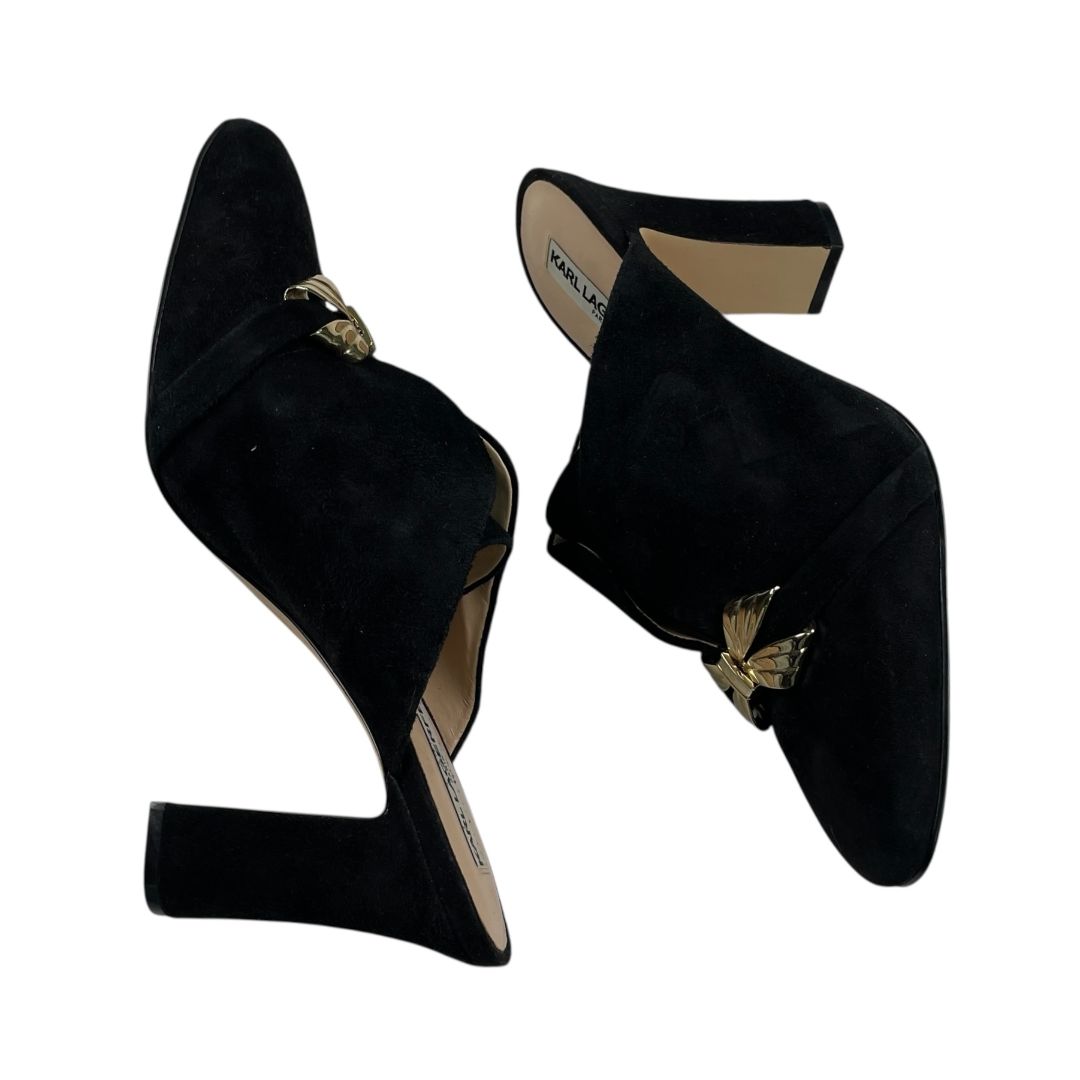 Suecos LAGERFELD Color Negro Talle 40