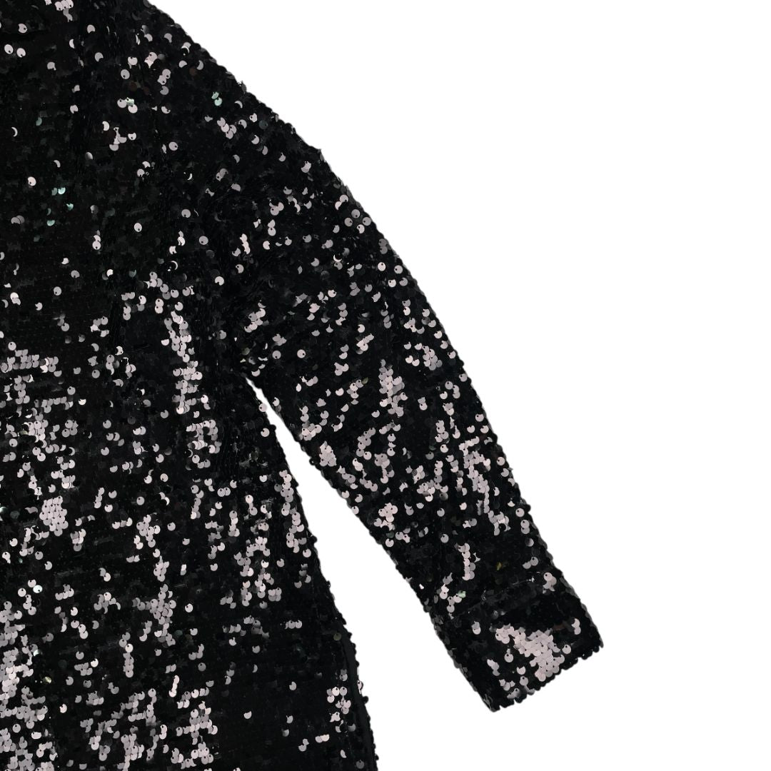 Blusa Manga Larga ZARA Color Negro Talle S