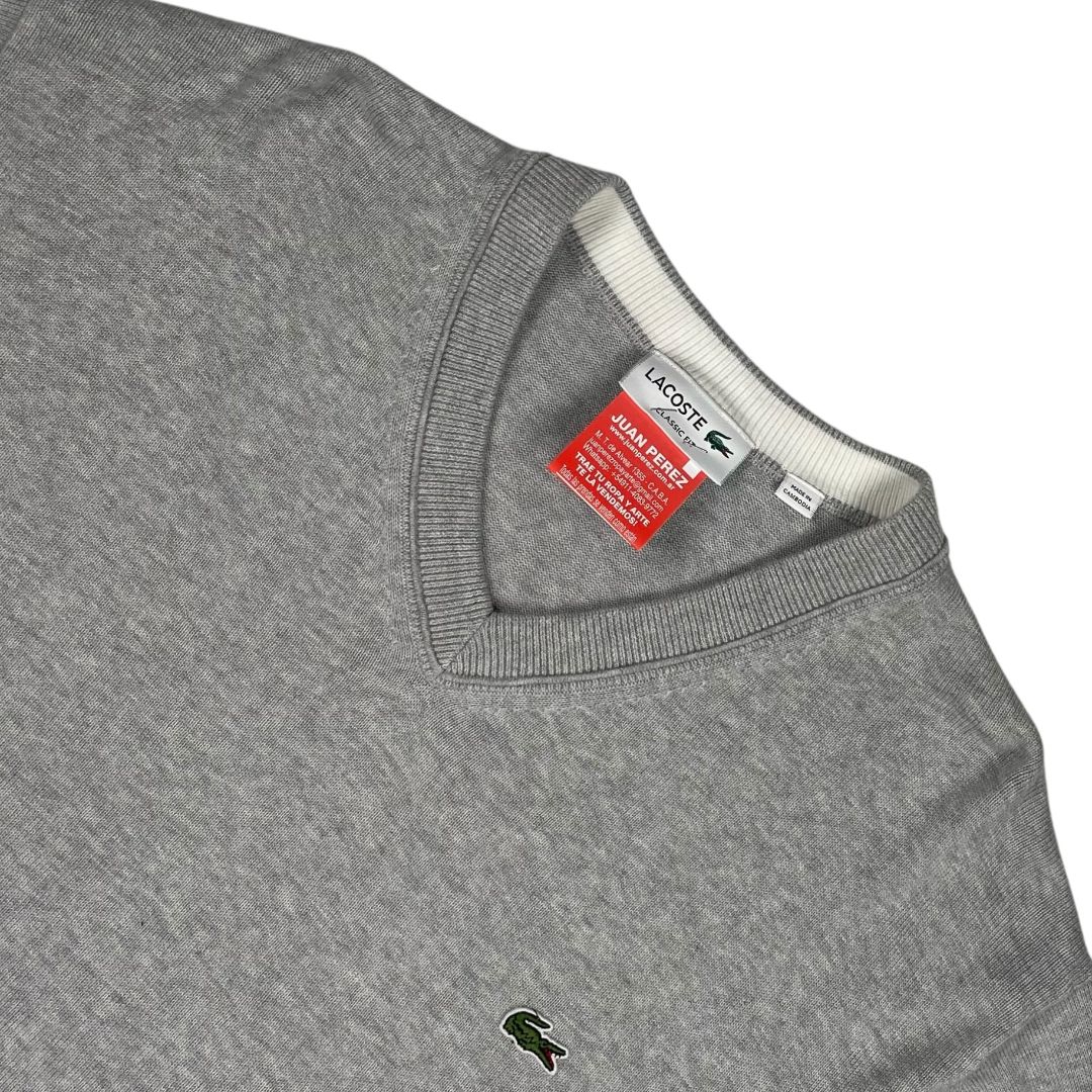 Sweater LACOSTE Color Gris Talle XXL