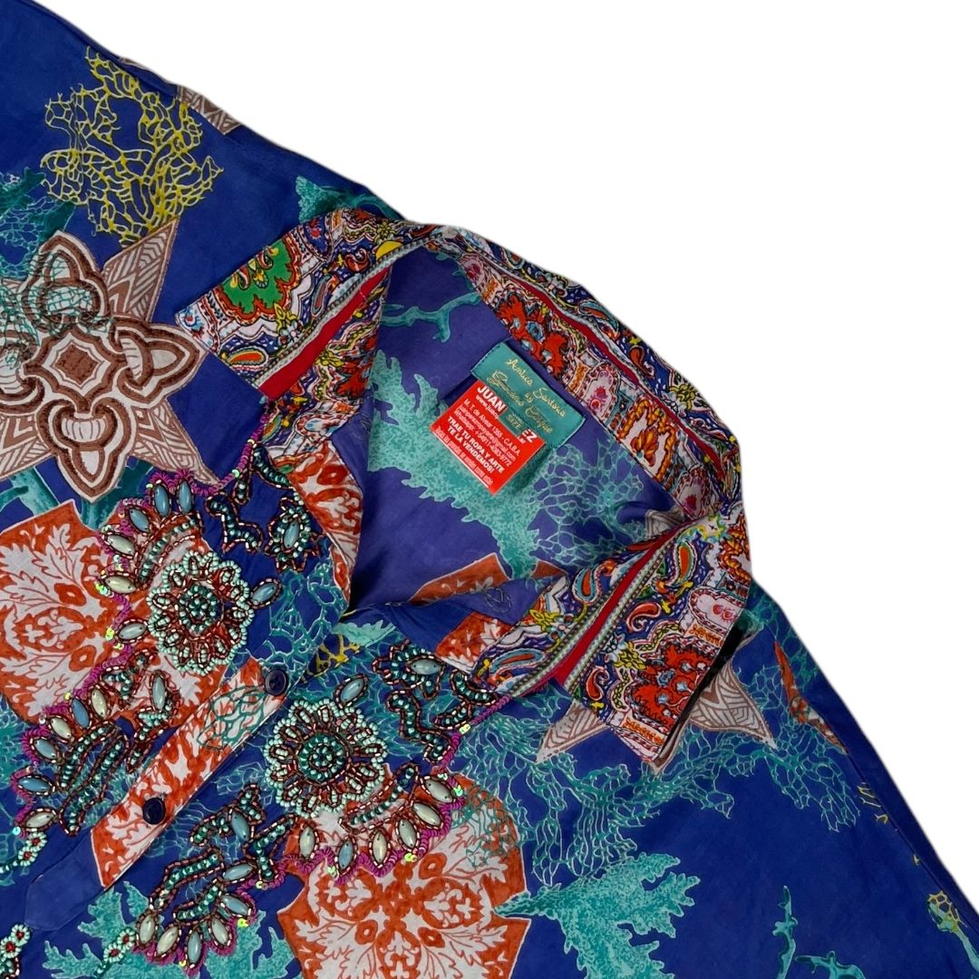 Blusa Manga Corta ANTICA SARTORIA Color Varios Estampado Talle 1