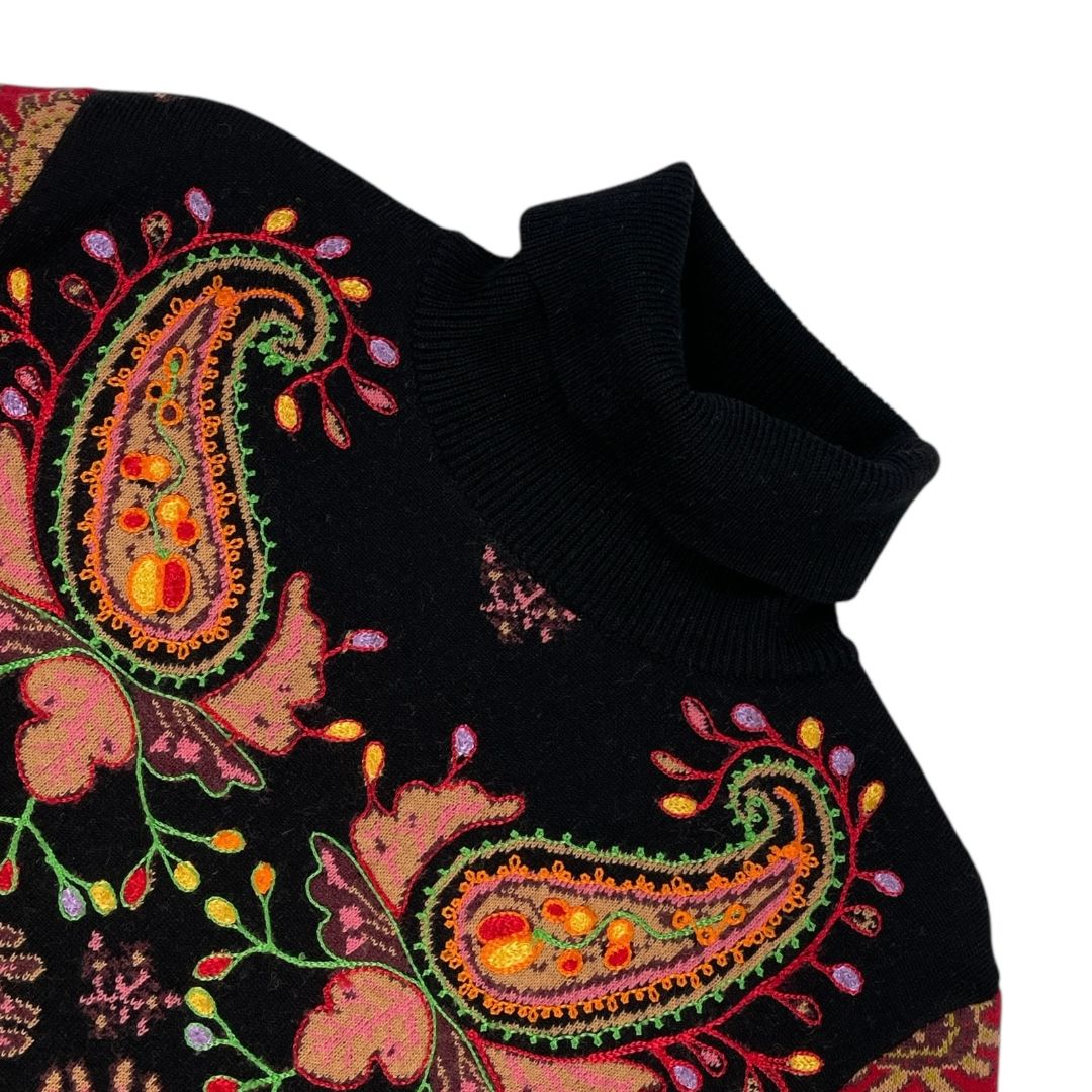 Sweater Cuello Alto KENZO Color Varios Estampado Talle M