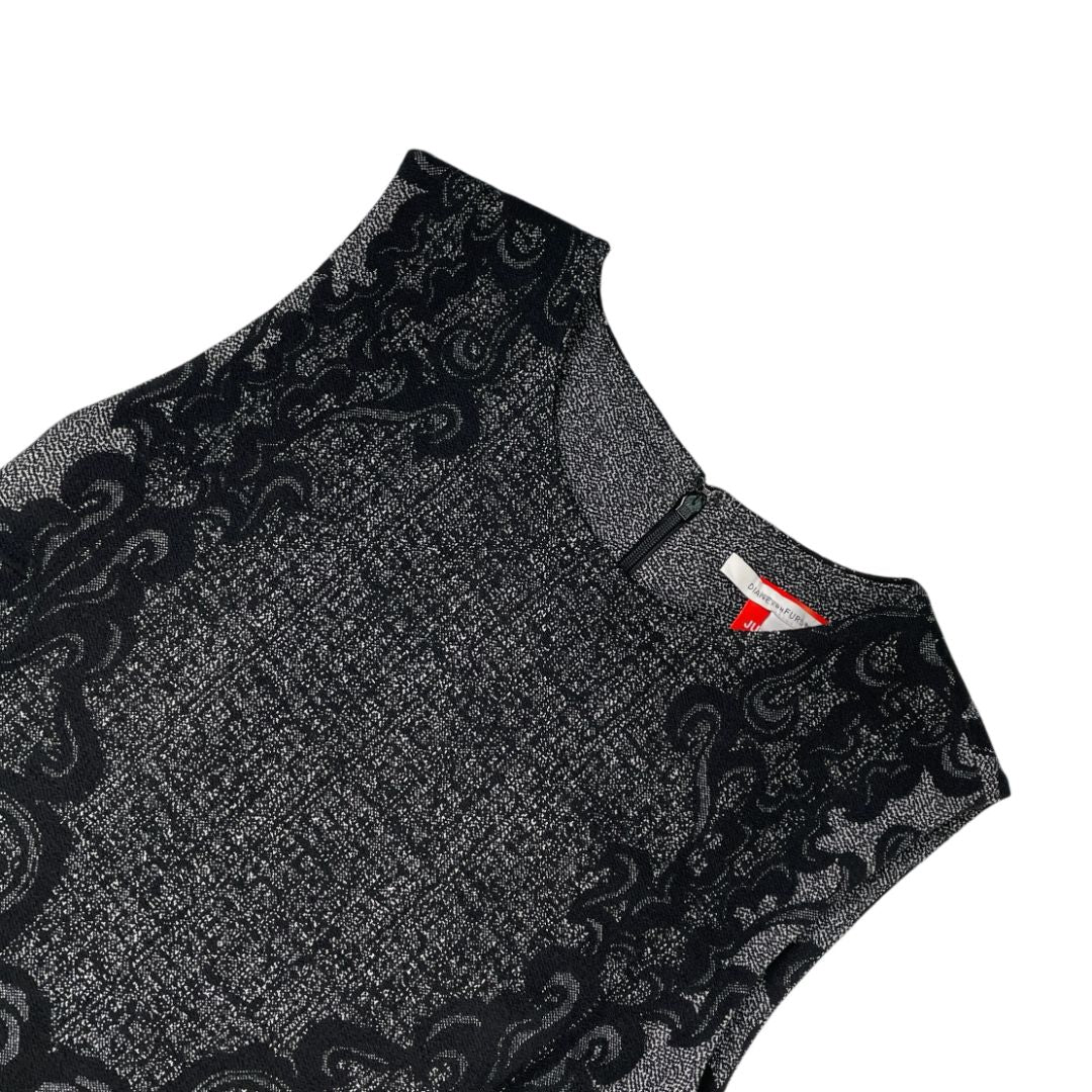 Vestido Sin Manga DIANE VON FÜRSTENBERG Color Negro Talle 8