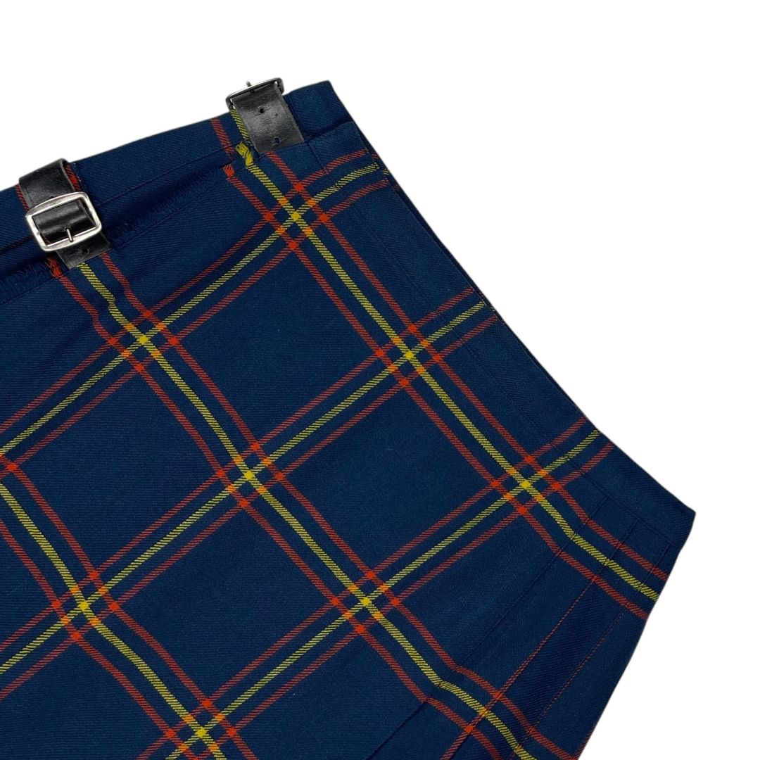 Pollera Media Pierna SIN MARCA Color Varios Escoces Azul Talle 12