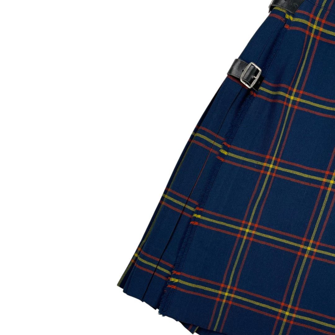 Pollera Media Pierna SIN MARCA Color Varios Escoces Azul Talle 12
