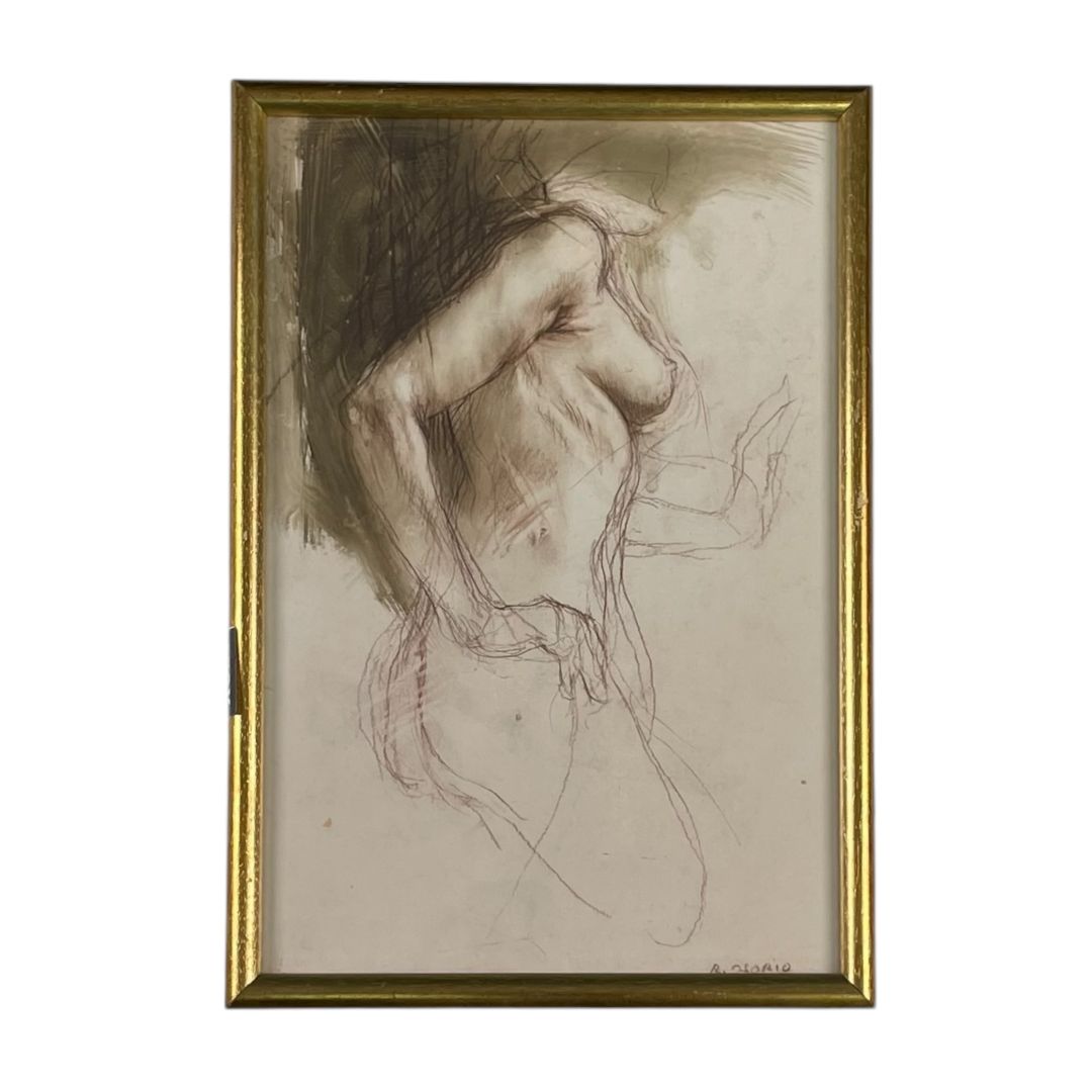 Arte con Vidrio R. OSORIO Estilo Figurativo Obra 37 cm X 24 cm Marco 40 cm X 27 cm