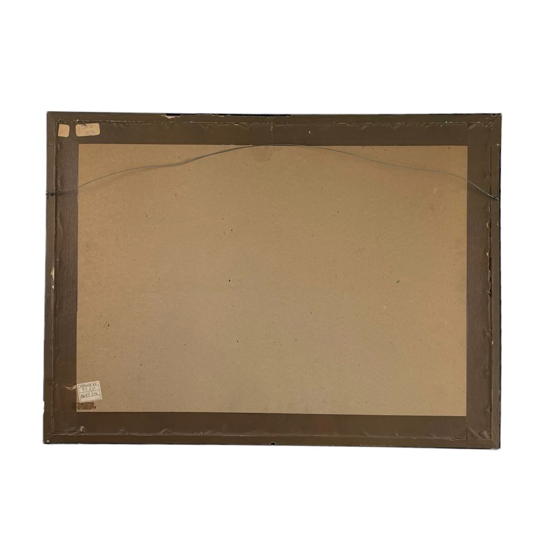 Arte con Vidrio JOSE CARDANO Estilo Figurativo Obra 38 cm X 56 cm Marco 53 cm X 72 cm